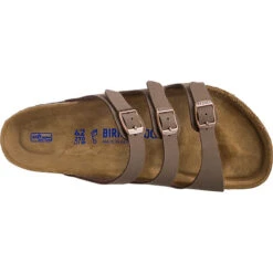 Birkenstock Florida Weichbettung Birkibuc Pantoletten Normal - Dunkelbraun -Birkenstock 10426238 06
