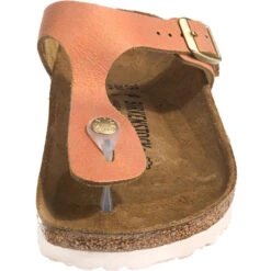 Birkenstock Gizeh Velours Schmal Zehentrenner - Kupfer -Birkenstock 10635469 04