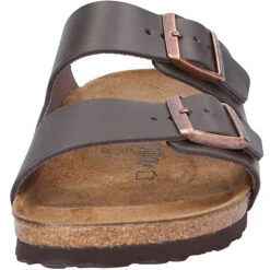 Birkenstock Herren Tieffußbett Pantolette ARIZONA SCHMALEFORM Komfort-Pantoletten - Braun -Birkenstock 11165008 06