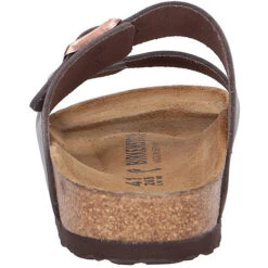 Birkenstock Herren Tieffußbett Pantolette ARIZONA SCHMALEFORM Komfort-Pantoletten - Braun -Birkenstock 11165008 07