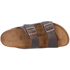 Birkenstock Herren Tieffußbett Pantolette ARIZONA SCHMALEFORM Komfort-Pantoletten - Braun -Birkenstock 11165008 08