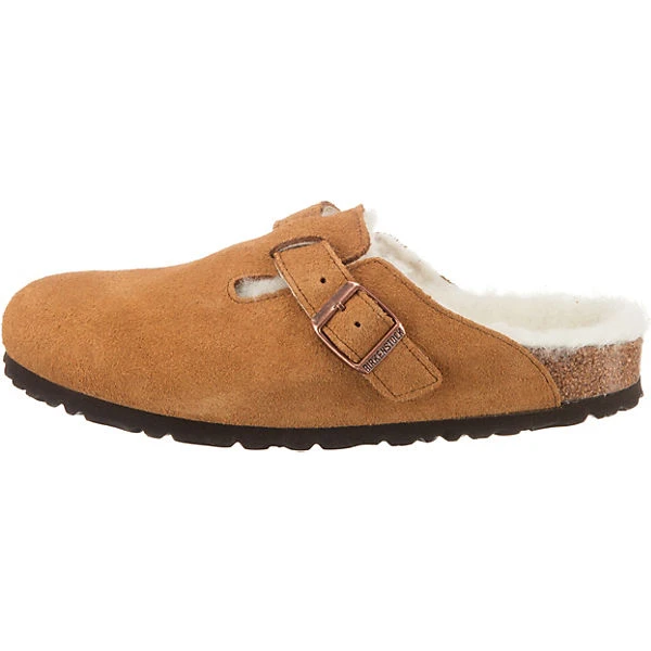 Birkenstock Boston Shearling Veloursleder Clogs Schmal 5 Birkenstock Boston Shearling Veloursleder Clogs Schmal – Bild 3
