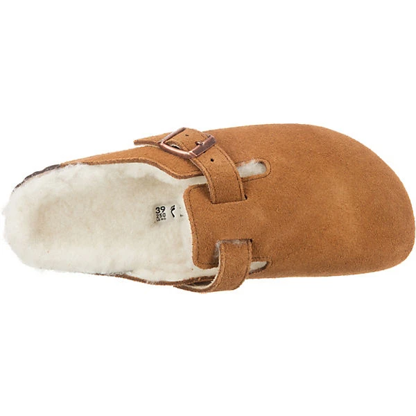 Birkenstock Boston Shearling Veloursleder Clogs Schmal 8 Birkenstock Boston Shearling Veloursleder Clogs Schmal – Bild 6