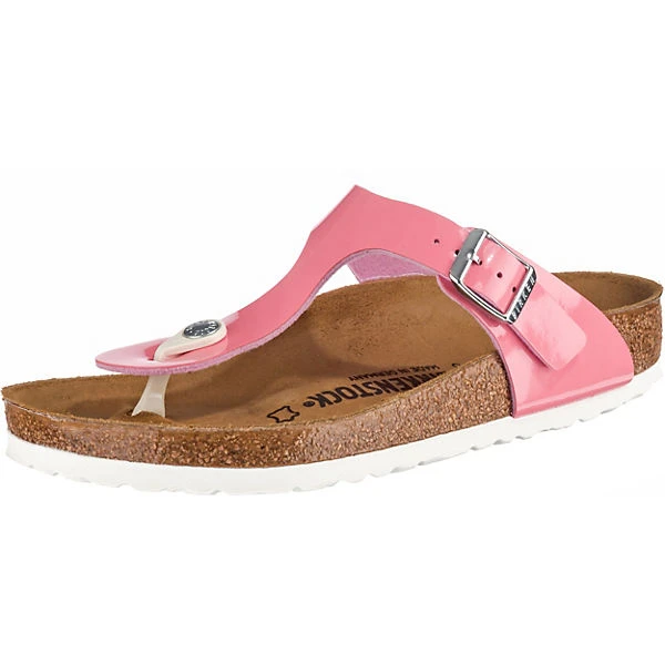 Birkenstock Gizeh Bf Lack Strawberry Ice Synthetik Zehentrenner - Rosa 3 Birkenstock Gizeh Bf Lack Strawberry Ice Synthetik Zehentrenner - Rosa