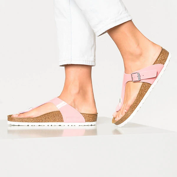 Birkenstock Gizeh Bf Lack Strawberry Ice Synthetik Zehentrenner - Rosa 4 Birkenstock Gizeh Bf Lack Strawberry Ice Synthetik Zehentrenner - Rosa – Bild 2