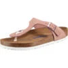 Birkenstock Gizeh Nubukleder Weit Nubukleder Zehentrenner - Rosa -Birkenstock 12652014 01
