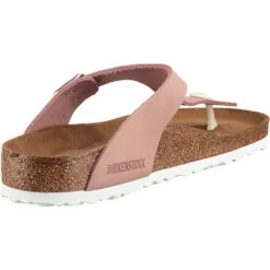 Birkenstock Gizeh Nubukleder Weit Nubukleder Zehentrenner - Rosa -Birkenstock 12652014 05