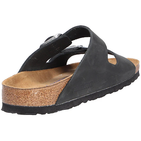 Birkenstock Herren Tieffußbett Pantolette Komfort-Pantoletten - Schwarz 6 Birkenstock Herren Tieffußbett Pantolette Komfort-Pantoletten - Schwarz – Bild 4