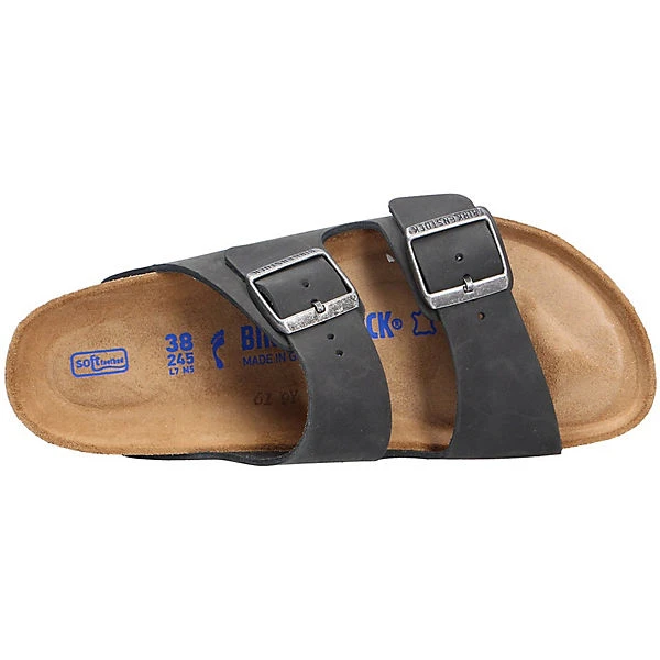 Birkenstock Herren Tieffußbett Pantolette Komfort-Pantoletten - Schwarz 10 Birkenstock Herren Tieffußbett Pantolette Komfort-Pantoletten - Schwarz – Bild 8