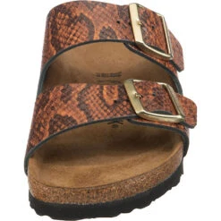 Birkenstock Arizona Snake Leder Komfort-Pantoletten Schmal - Braun -Birkenstock 15283535 04