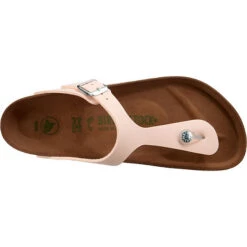 Birkenstock Gizeh Brushed Veg Komfort-Pantoletten Weit -Birkenstock 15283541 06