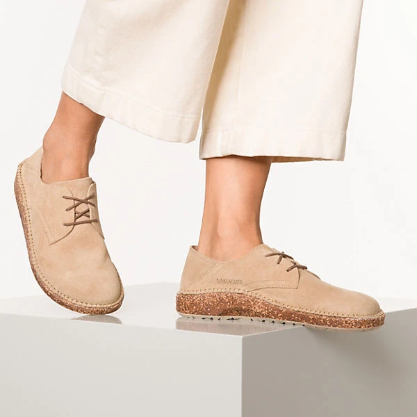 Birkenstock Gary Veloursleder Schnürschuhe Schmal 4 Birkenstock Gary Veloursleder Schnürschuhe Schmal – Bild 2