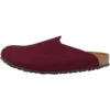 Birkenstock Amsterdam Wollfilz Schmal Clogs Unisex Erwachsene Hausschuhe - Rot -Birkenstock 15661913 01