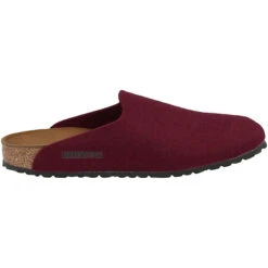 Birkenstock Amsterdam Wollfilz Schmal Clogs Unisex Erwachsene Hausschuhe - Rot -Birkenstock 15661913 03