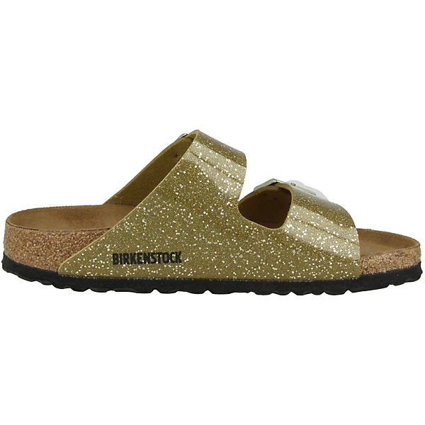 Birkenstock Arizona Birko-Flor Schmal Pantolette Damen Pantoletten - Grün 5 Birkenstock Arizona Birko-Flor Schmal Pantolette Damen Pantoletten - Grün – Bild 3