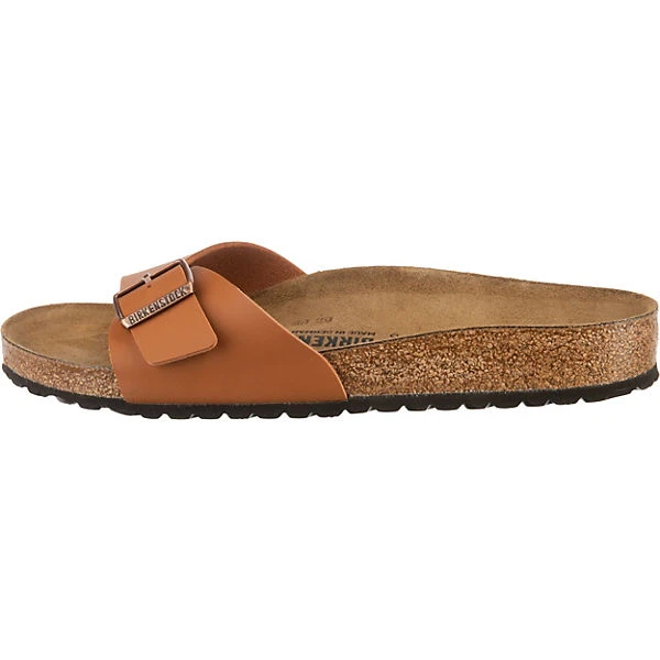 Birkenstock Madrid Birko-flor Pantoletten Normal - Braun/orange 4 Birkenstock Madrid Birko-flor Pantoletten Normal - Braun/orange – Bild 2