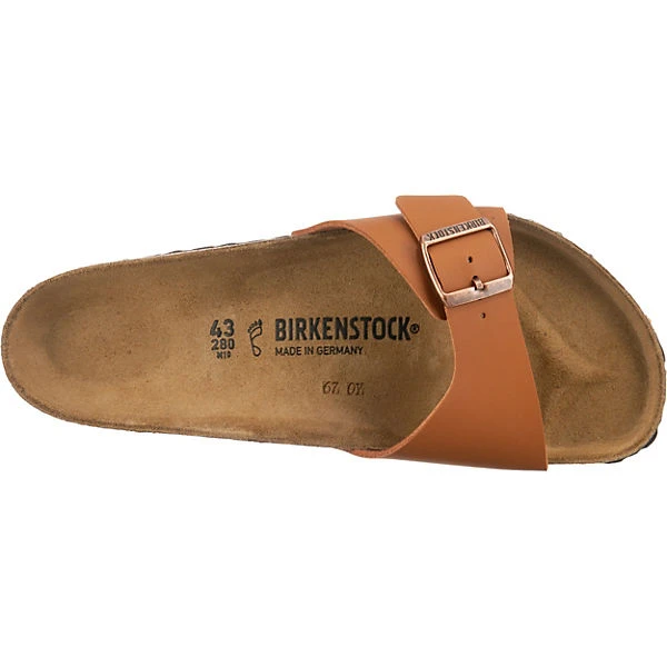 Birkenstock Madrid Birko-flor Pantoletten Normal - Braun/orange 7 Birkenstock Madrid Birko-flor Pantoletten Normal - Braun/orange – Bild 5