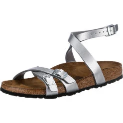 Birkenstock Blanca Komfort-Sandalen Schmal - Silber