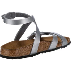 Birkenstock Blanca Komfort-Sandalen Schmal - Silber -Birkenstock 17536257 05