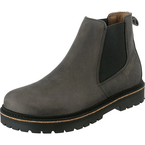 Birkenstock Stalon Nubukleder Chelsea Boots Schmal - Grau 3 Birkenstock Stalon Nubukleder Chelsea Boots Schmal - Grau