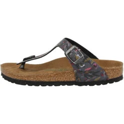 Birkenstock Gizeh Birko-Flor Normal Zehensandale Damen Zehentrenner - Grau