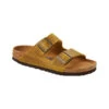 Birkenstock Unisex Sandale Arizona - Nubukleder Geölt, Riemen, Weichfußbett, Schmal Pantoletten - Braun -Birkenstock 19696408 01