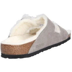 Birkenstock Damen Tieffußbett Pantolette Komfort-Pantoletten - Grau -Birkenstock 19877161 04