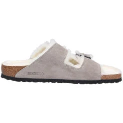 Birkenstock Damen Tieffußbett Pantolette Komfort-Pantoletten - Grau -Birkenstock 19877161 05