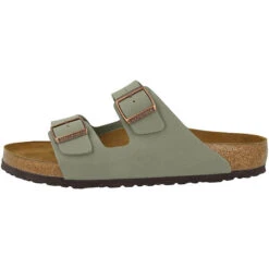 Birkenstock Arizona Birko-Flor Nubuk Schmal Sandale Unisex Erwachsene Klassische Sandalen - Grau