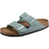 Birkenstock Arizona Weichbettung Nubukleder Pantoletten Schmal -Birkenstock 21637022 01