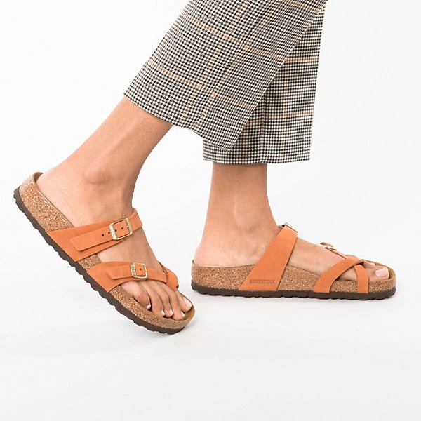 Birkenstock Mayari Weichbettung Nubukleder Zehentrenner Normal - Orange 4 Birkenstock Mayari Weichbettung Nubukleder Zehentrenner Normal - Orange – Bild 2