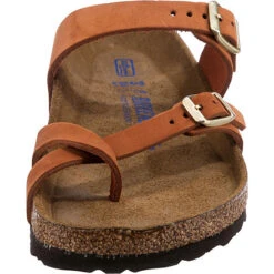Birkenstock Mayari Weichbettung Nubukleder Zehentrenner Normal - Orange 12 Birkenstock Mayari Weichbettung Nubukleder Zehentrenner Normal - Orange -Birkenstock 21637050 04