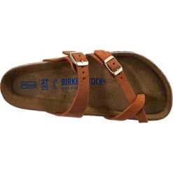 Birkenstock Mayari Weichbettung Nubukleder Zehentrenner Normal - Orange 14 Birkenstock Mayari Weichbettung Nubukleder Zehentrenner Normal - Orange -Birkenstock 21637050 06
