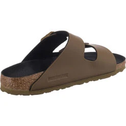 Birkenstock Arizona Birko-flor Icons Pantoletten Schmal - Khaki 13 Birkenstock Arizona Birko-flor Icons Pantoletten Schmal - Khaki -Birkenstock 21637060 05