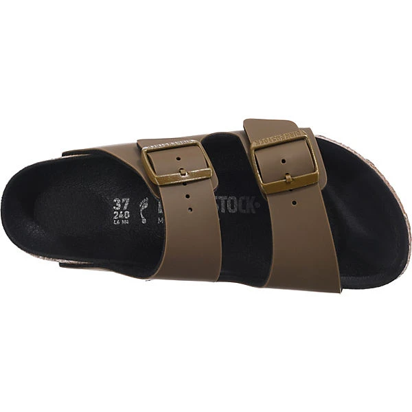 Birkenstock Arizona Birko-flor Icons Pantoletten Schmal - Khaki 8 Birkenstock Arizona Birko-flor Icons Pantoletten Schmal - Khaki – Bild 6