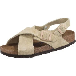 Birkenstock Tulum Weichbettung Veloursleder Riemchensandalen Schmal