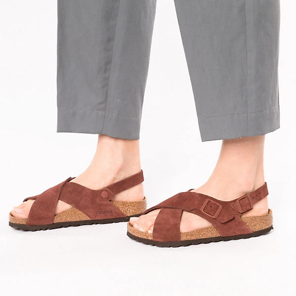 Birkenstock Tulum Weichbettung Veloursleder Riemchensandalen Schmal 4 Birkenstock Tulum Weichbettung Veloursleder Riemchensandalen Schmal – Bild 2