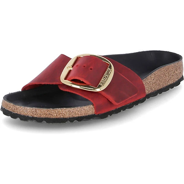 Birkenstock Pantoletten MADRID BIG BUCKLE Hausschuhe - Rot 3 Birkenstock Pantoletten MADRID BIG BUCKLE Hausschuhe - Rot