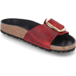 Birkenstock Pantoletten MADRID BIG BUCKLE Hausschuhe - Rot 11 Birkenstock Pantoletten MADRID BIG BUCKLE Hausschuhe - Rot -Birkenstock 22073274 04