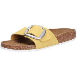 Birkenstock Damen Tieffußbett Pantolette Komfort-Pantoletten - Gelb