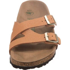 Birkenstock Yao Balance Birkibuc Vegan Pantoletten Schmal - Braun/orange -Birkenstock 24681424 04