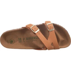 Birkenstock Yao Balance Birkibuc Vegan Pantoletten Schmal - Braun/orange -Birkenstock 24681424 06