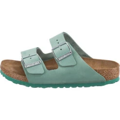 Birkenstock Arizona Weichbettung Pantoletten Schmal - Türkis/grün -Birkenstock 24681453 03