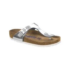 Freizeitschuhe Birkenstock Gizeh Weichbettung - Silber