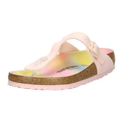 Birkenstock Gizeh Birkibuc Vegan Zehentrenner Normal - Rosa