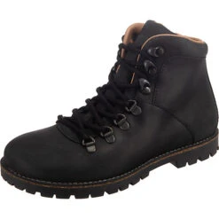 Birkenstock Jackson Nubukleder Schnürstiefeletten Schmal - Schwarz
