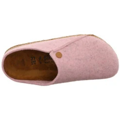 Birkenstock Damen Hausschuhe Slipper Zermatt Hausschuh Gemütlich Puschen Textil Uni Hausschuhe - Rosa -Birkenstock 27299841 08