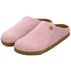 Birkenstock Damen Hausschuhe Slipper Zermatt Hausschuh Gemütlich Puschen Textil Uni Hausschuhe - Rosa -Birkenstock 27299841 10