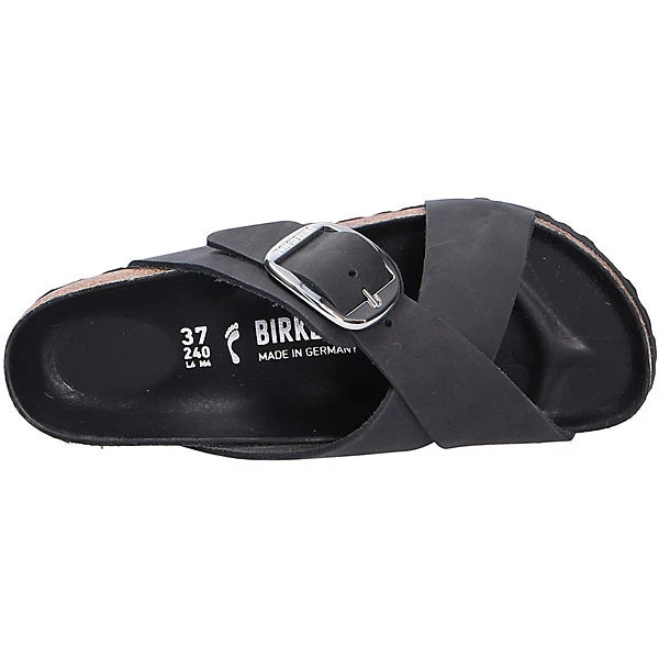 Birkenstock Damen Tieffußbett Pantolette Komfort-Pantoletten - Schwarz 10 Birkenstock Damen Tieffußbett Pantolette Komfort-Pantoletten - Schwarz – Bild 8