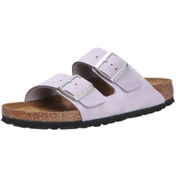 Birkenstock Damen Tieffußbett Pantolette Komfort-Pantoletten - Violett